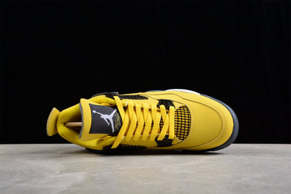 Tênis Cano Alto Basquete Preto Detalhes Amarelo Raio