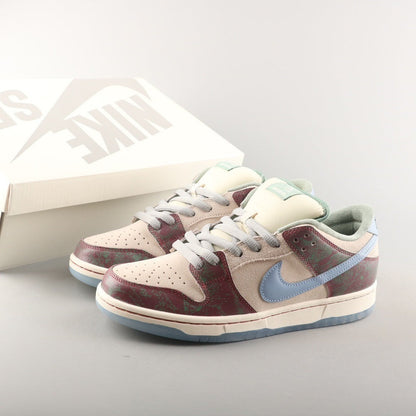 Tênis Cano Baixo Skate Couro Branco Detalhe Vermelho