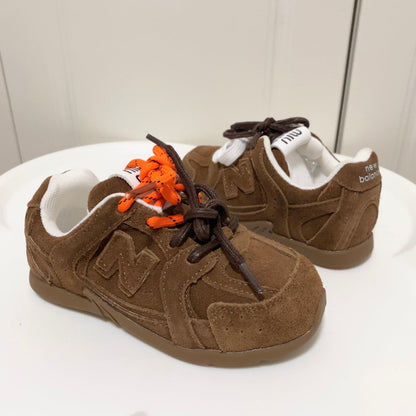 Tênis Infantil Runner Marrom Detalhe Lateral