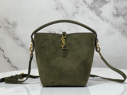 Bolsa Satchel Camurça Verde 37cm