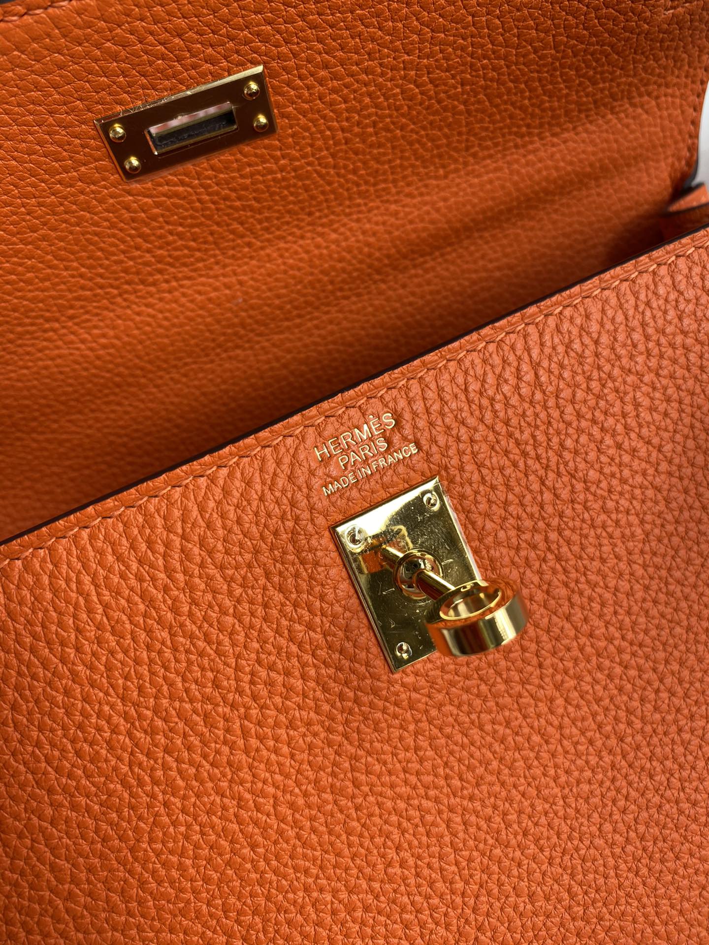 Bolsa Couro Laranja