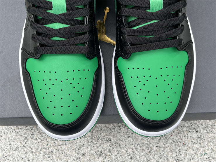 Tênis Cano Baixo Couro Branco e Verde
