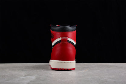 Tênis Cano Alto Basquete Couro Vermelho Preto e Branco