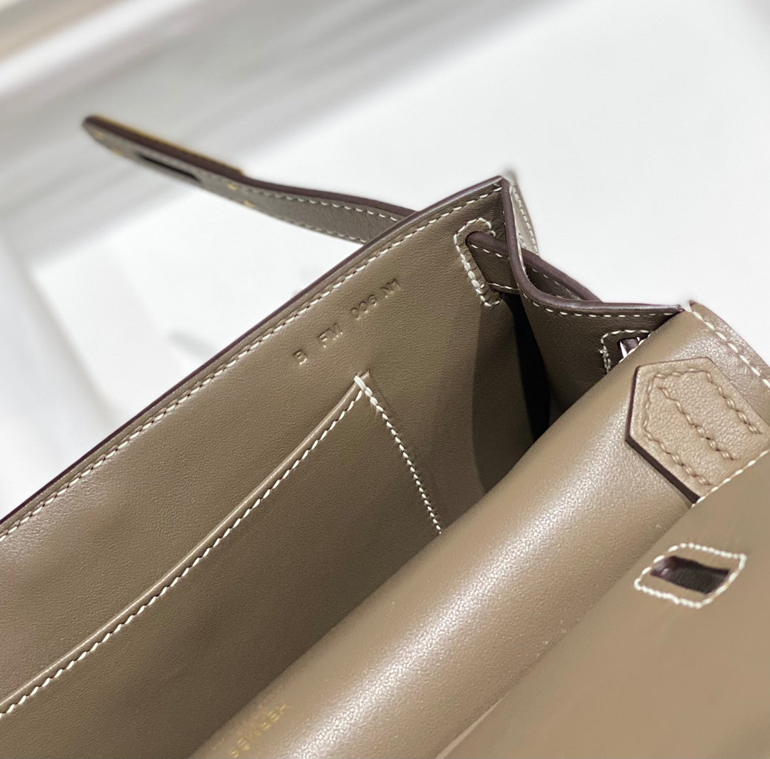 Bolsa Shoulder Couro Marrom Tira Ajustável Mini