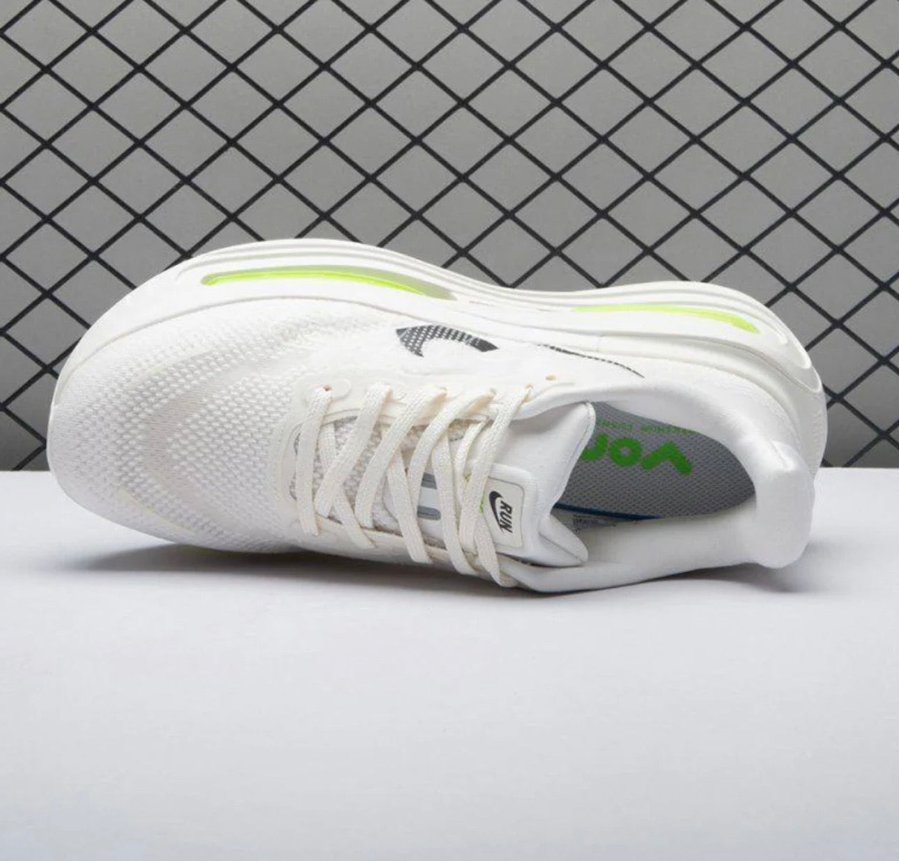 Tênis Runner Malha Branco Verde