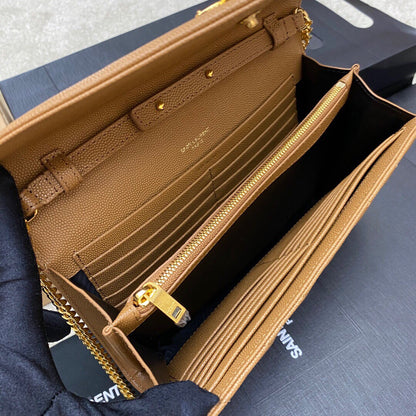 Bolsa Ombro Couro Preto Minimalista