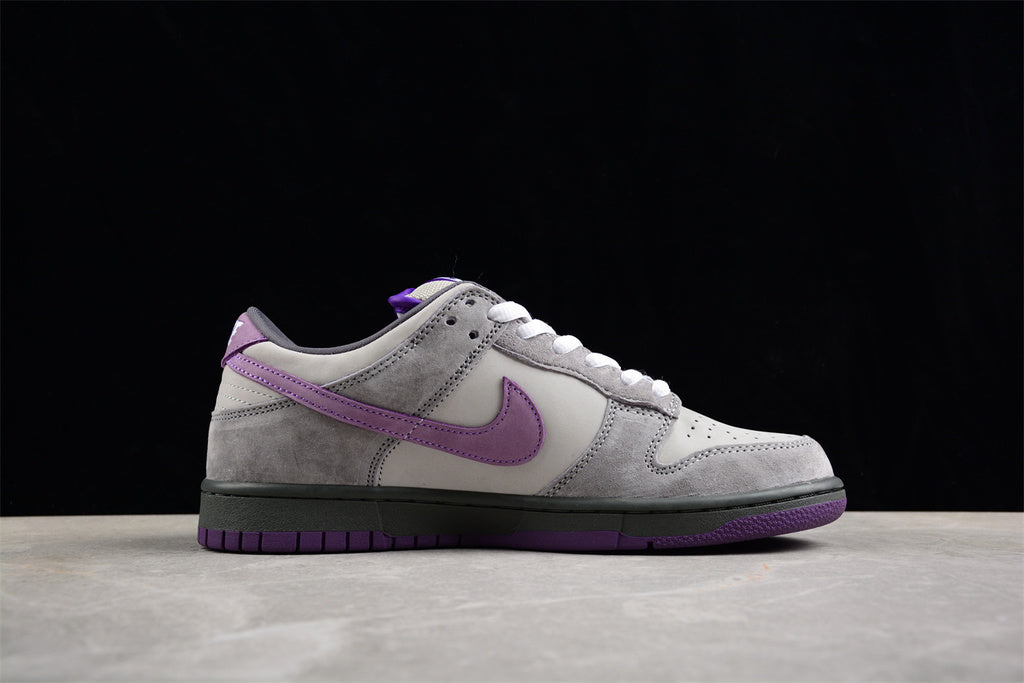 Tênis Cano Baixo Couro Roxo Detalhe Pombo