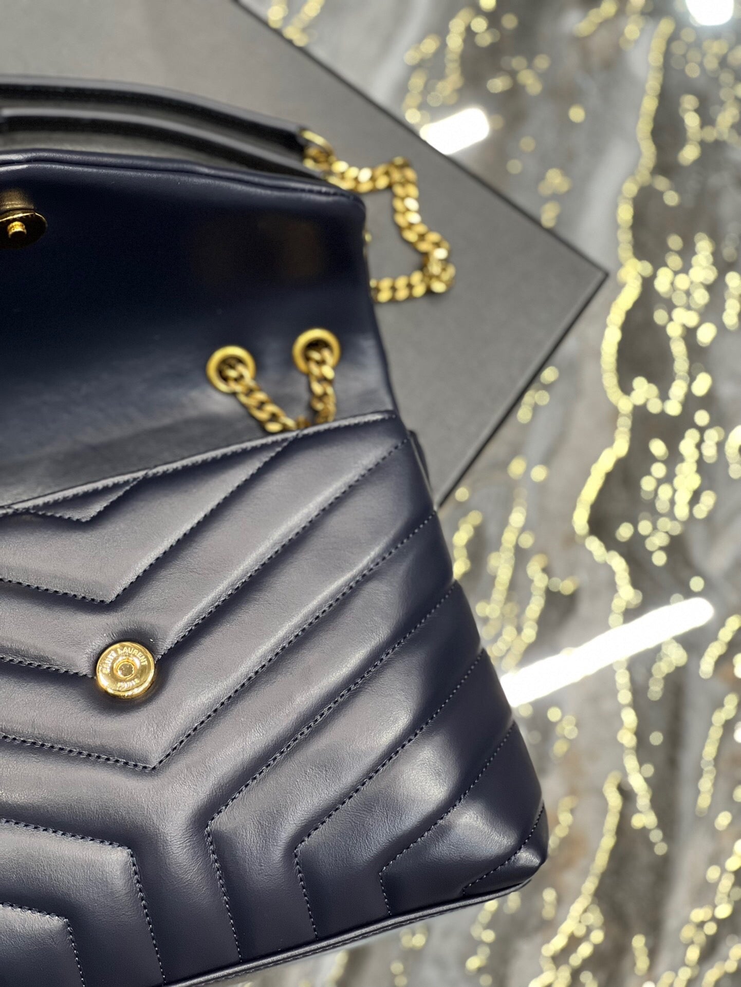 Bolsa Couro Azul
