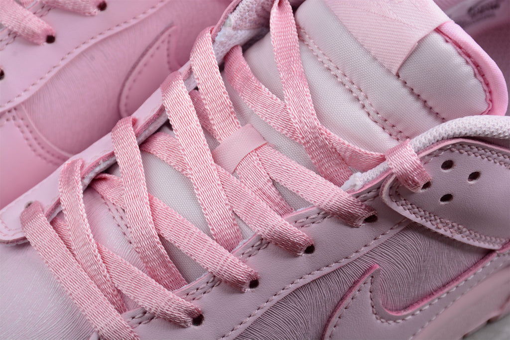 Tênis Cano Baixo Couro Rosa Prism Detalhe Branco