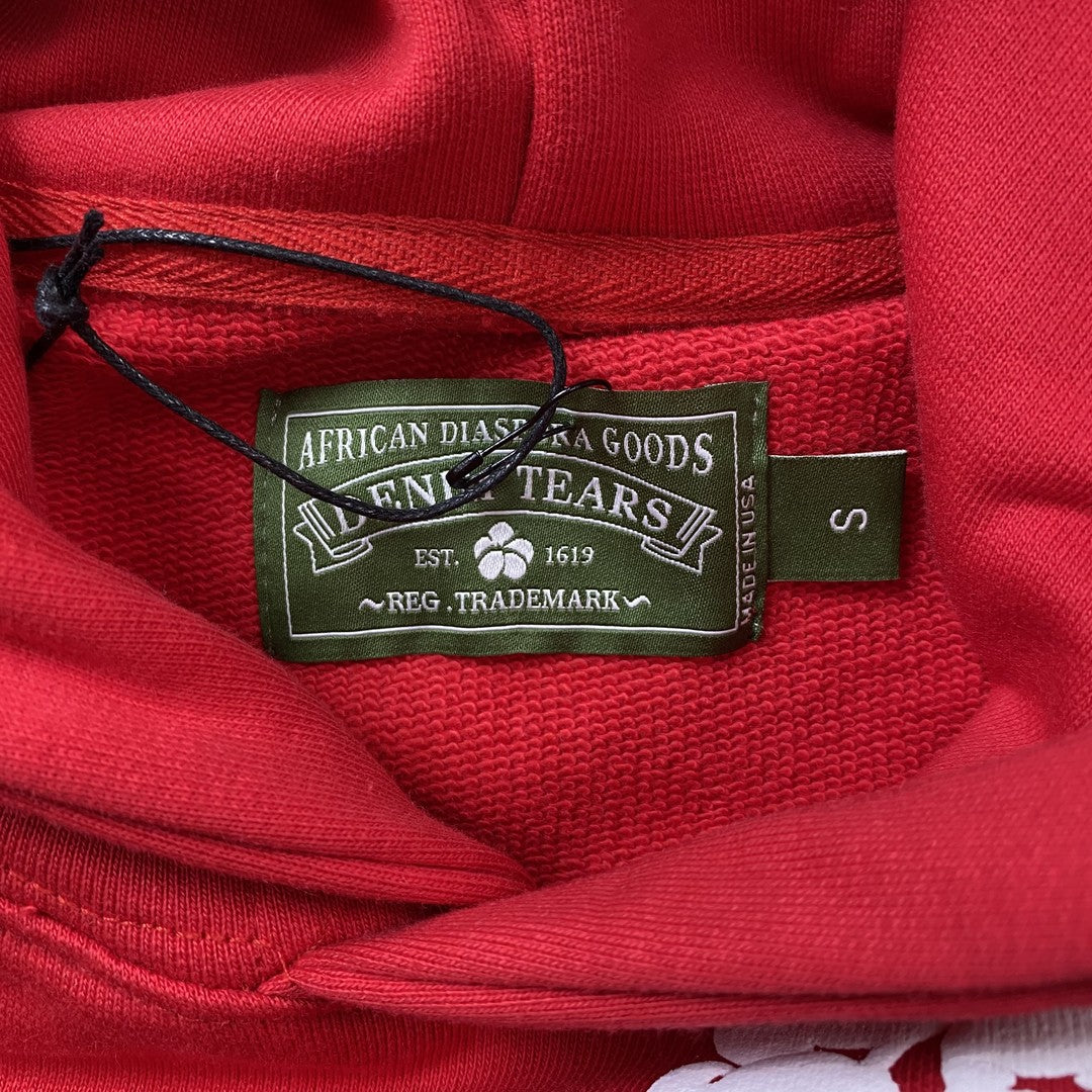 Moletom Algodão Vermelho Estampa Grinalda