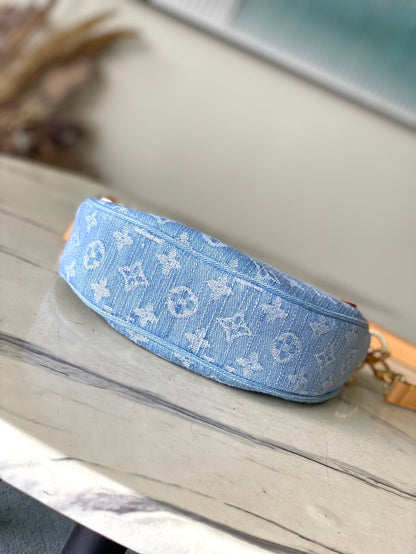 Bolsa Loop Denim Azul Céu