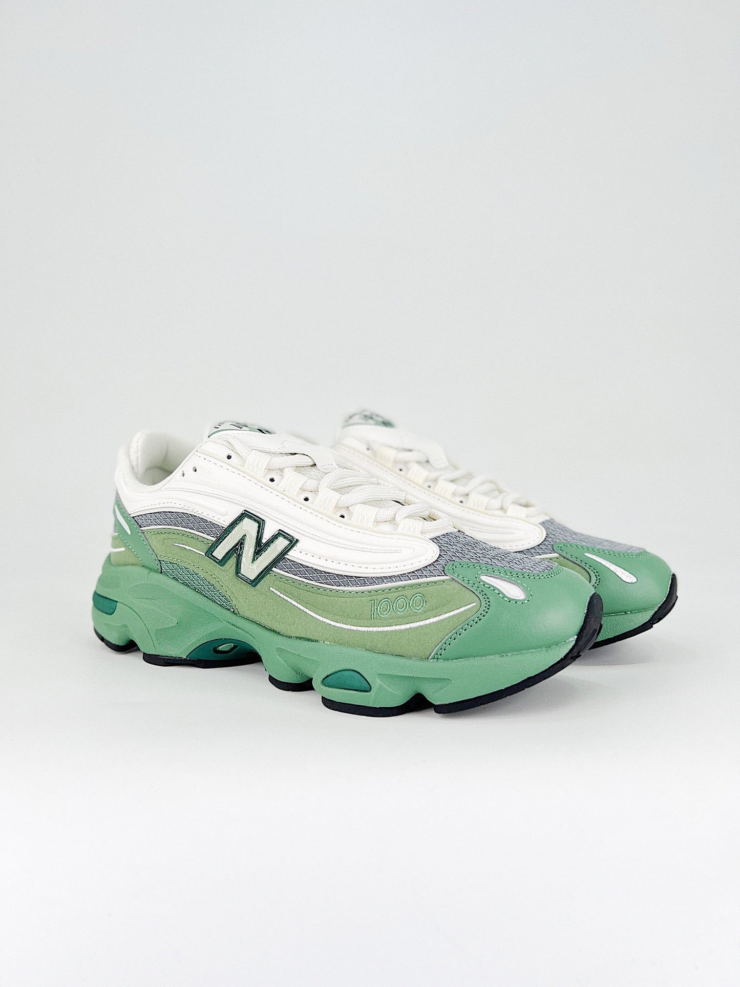 Tênis Runner Mesh Verde Cinza