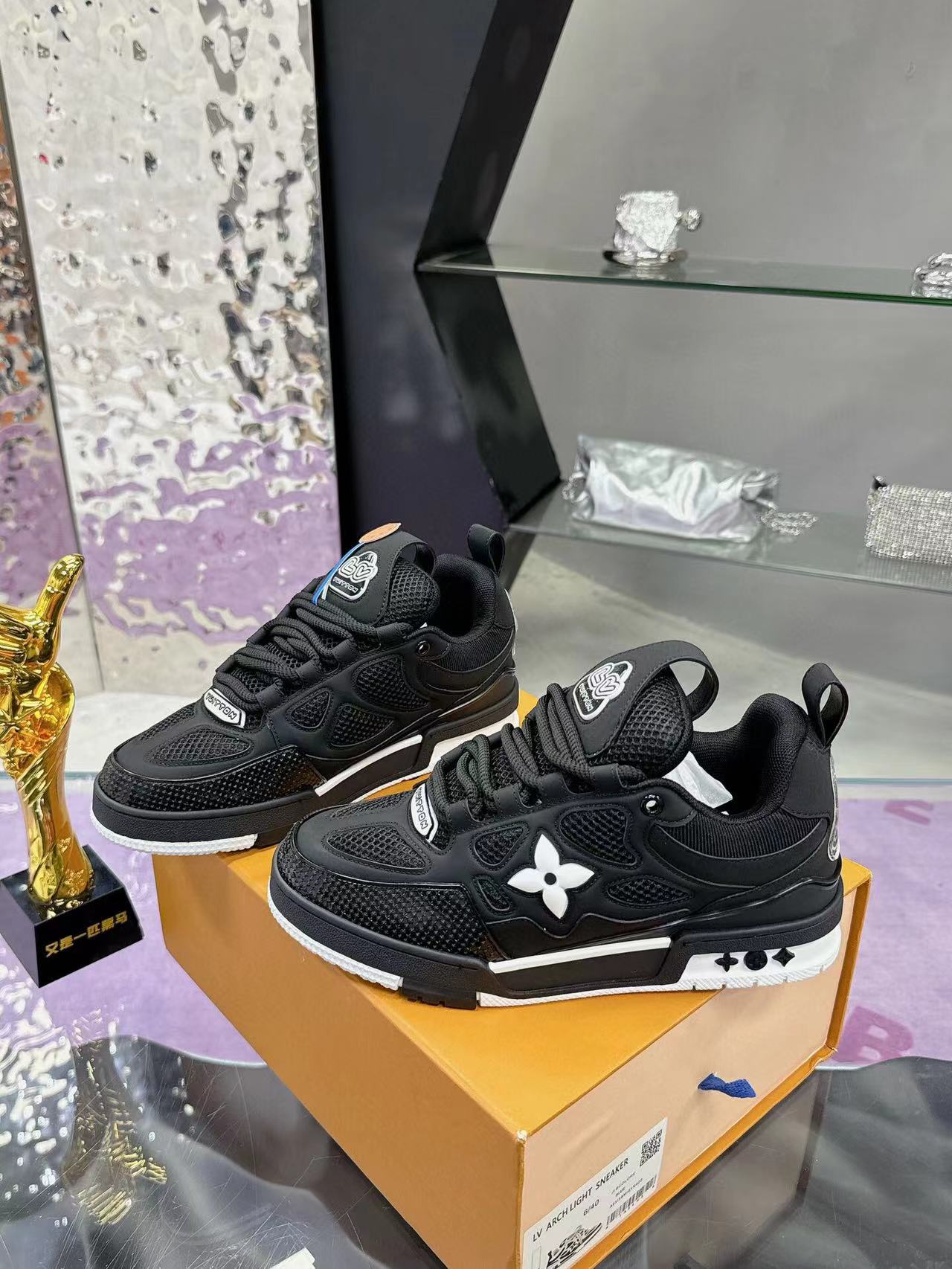 Tênis Skate Couro Preto