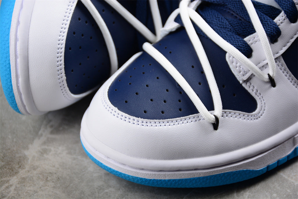 Tênis Skate Couro Cano Baixo Azul