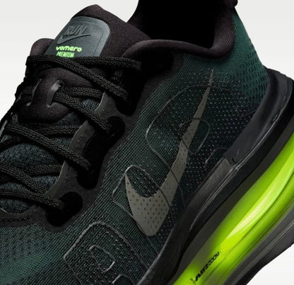 Tênis Runner Malha Preto Detalhe Verde