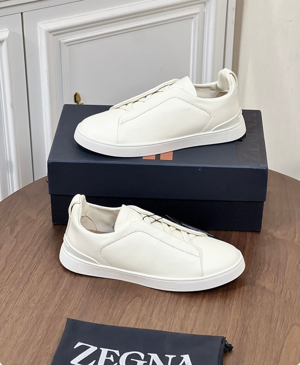 Mocassim Couro Marrom Costura Tripla