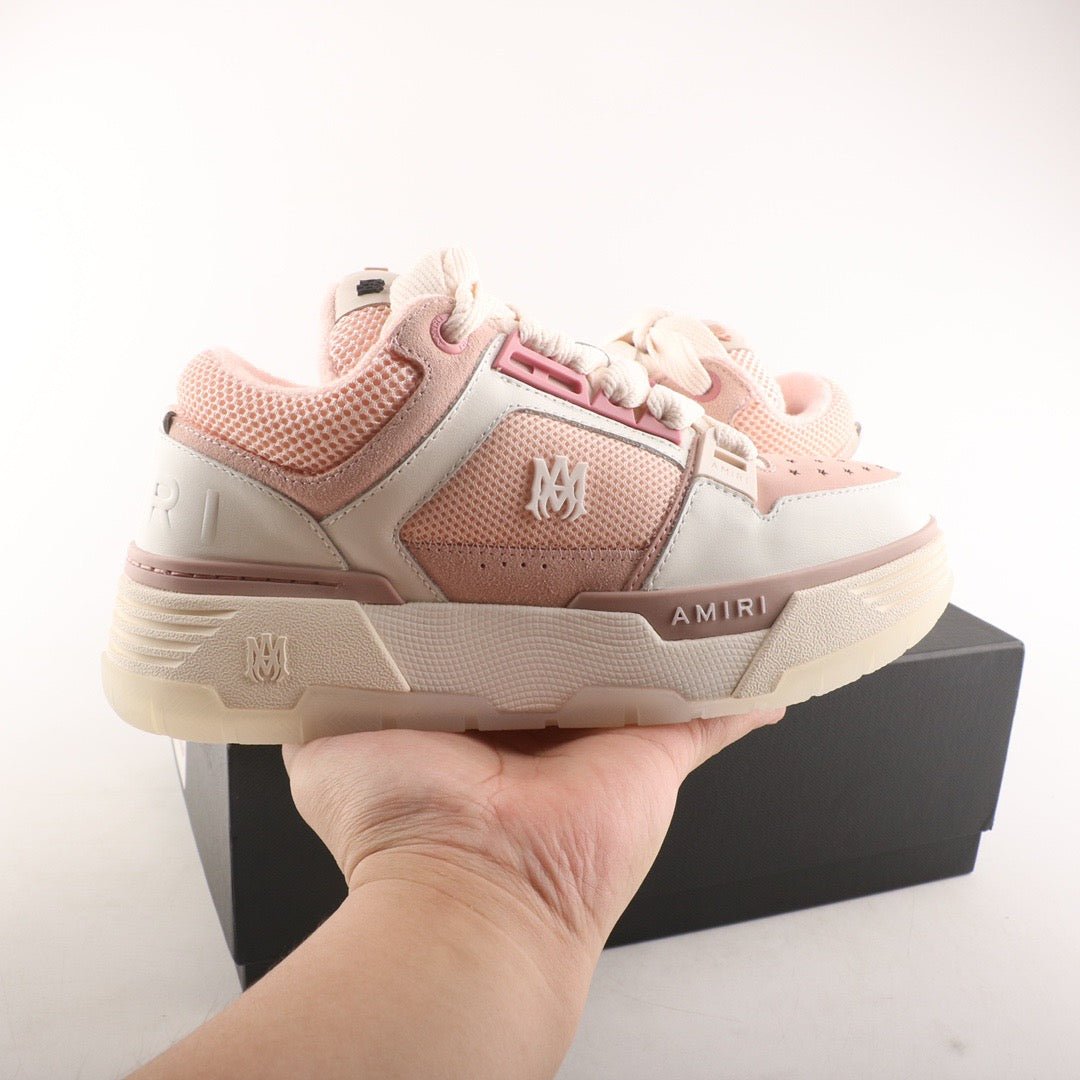Tênis Cano Alto Couro Branco Detalhe Rosa