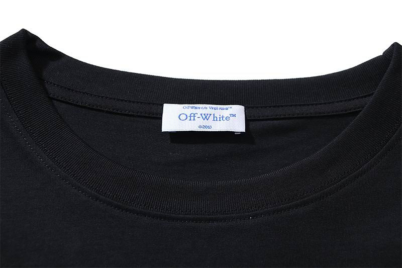 Camiseta Algodão Preto Estampa Seta Frontal