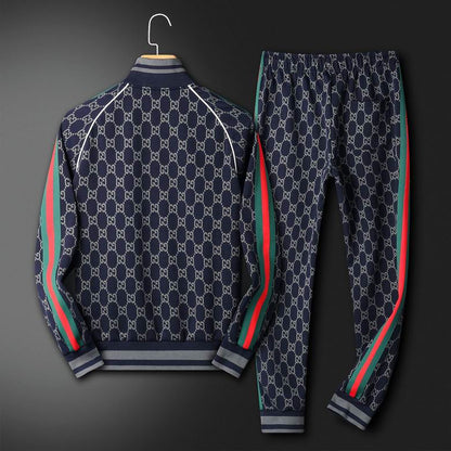 Moletom Jacquard Padrão Monograma Geométrico