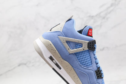 Tênis Cano Alto Basquete Azul Royal Detalho Cinza