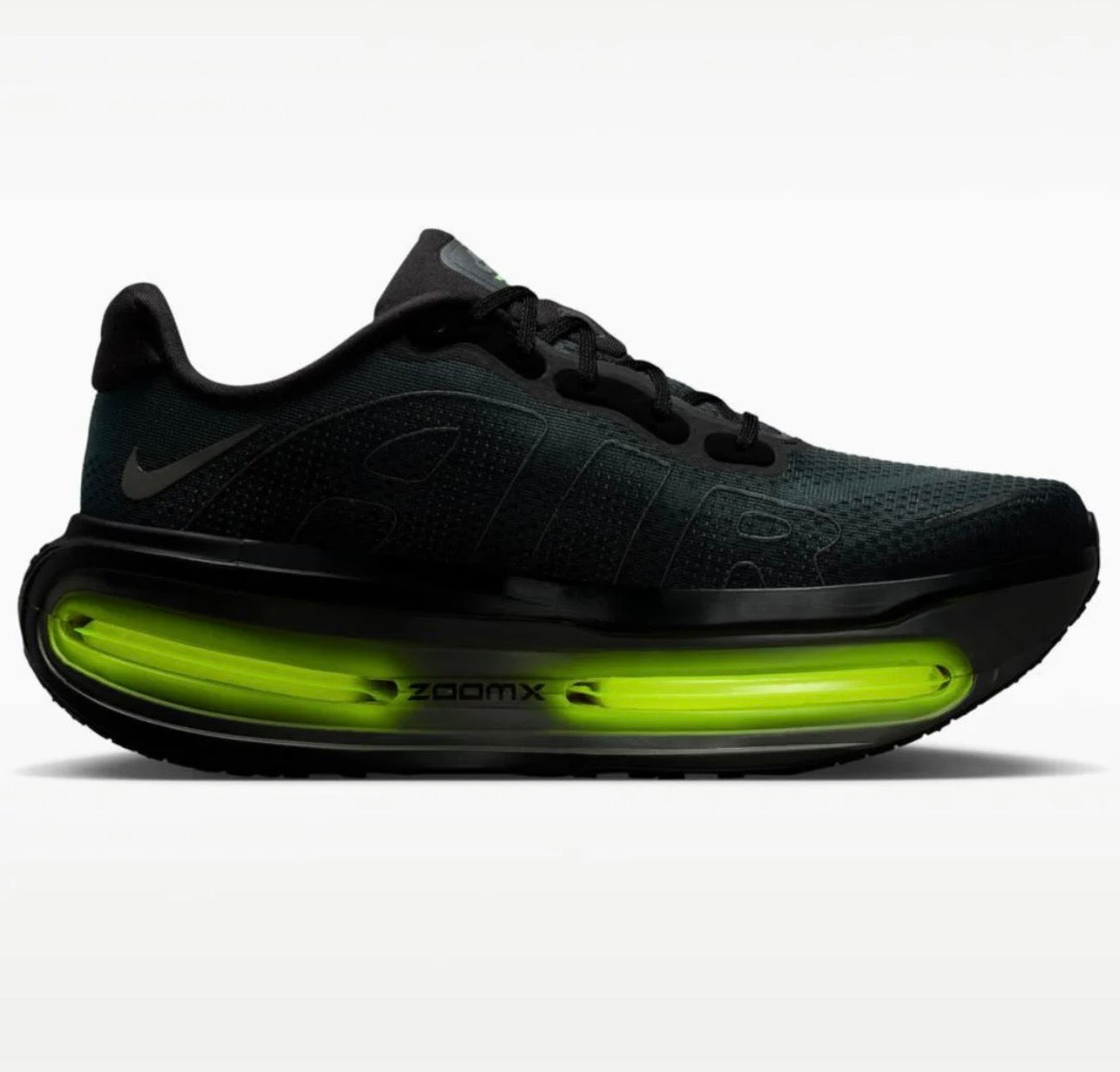 Tênis Runner Malha Preto Detalhe Verde