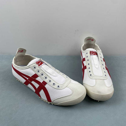 Tênis Couro Estilo Vintage Branco Bordô