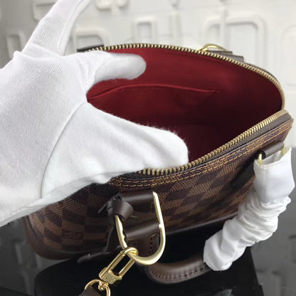 Bolsa Shoulder Couro Padrão Monograma Geométrico