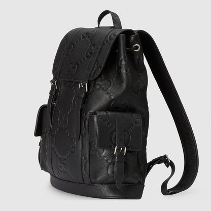 Mochila Letras Entrelaçadas Preta Jumbo