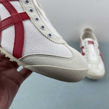 Tênis Couro Estilo Vintage Branco Bordô