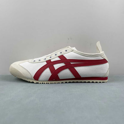 Tênis Couro Estilo Vintage Branco Bordô