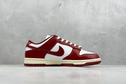Tênis Cano Baixo Couro Vermelho Vintage