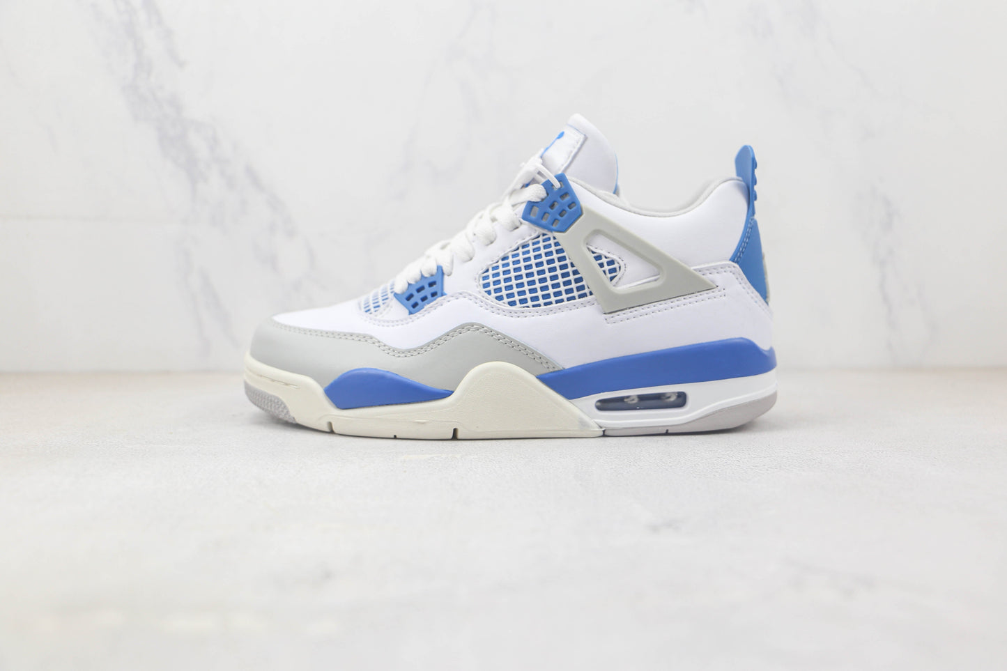 Tênis Cano Alto Basquete Azul Militar Detalhe Cinza