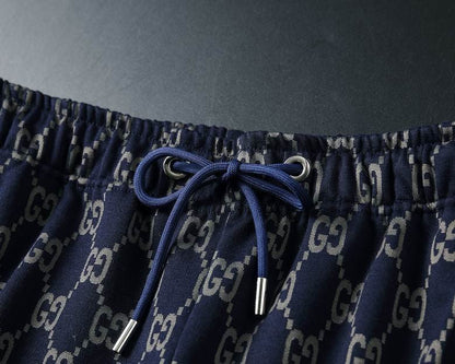 Moletom Jacquard Padrão Monograma Geométrico
