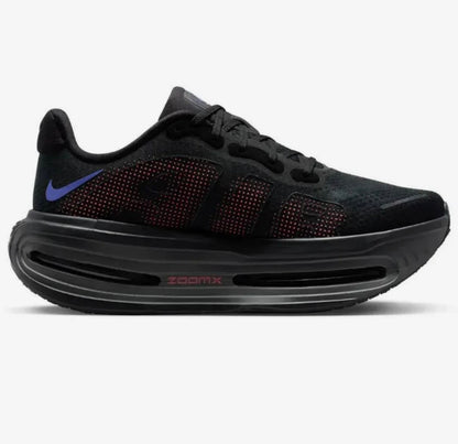 Tênis Runner Malha Preto Detalhes Roxo
