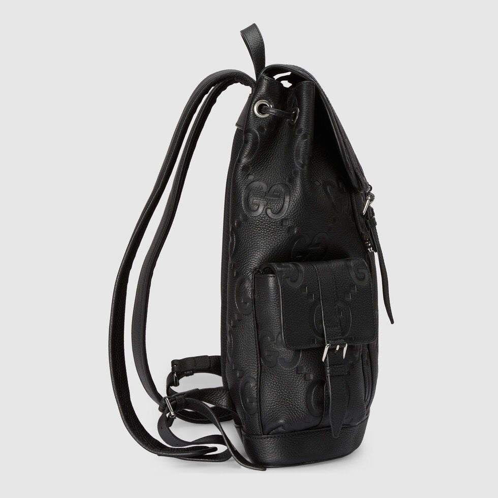 Mochila Letras Entrelaçadas Preta Jumbo