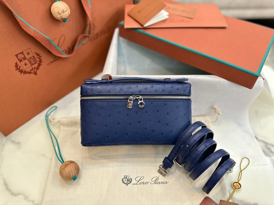 Bolsa Couro Azul
