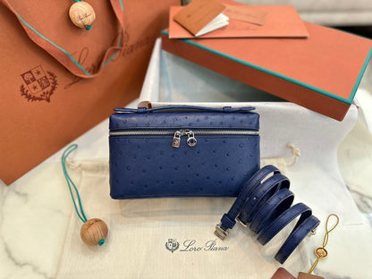 Bolsa Couro Azul