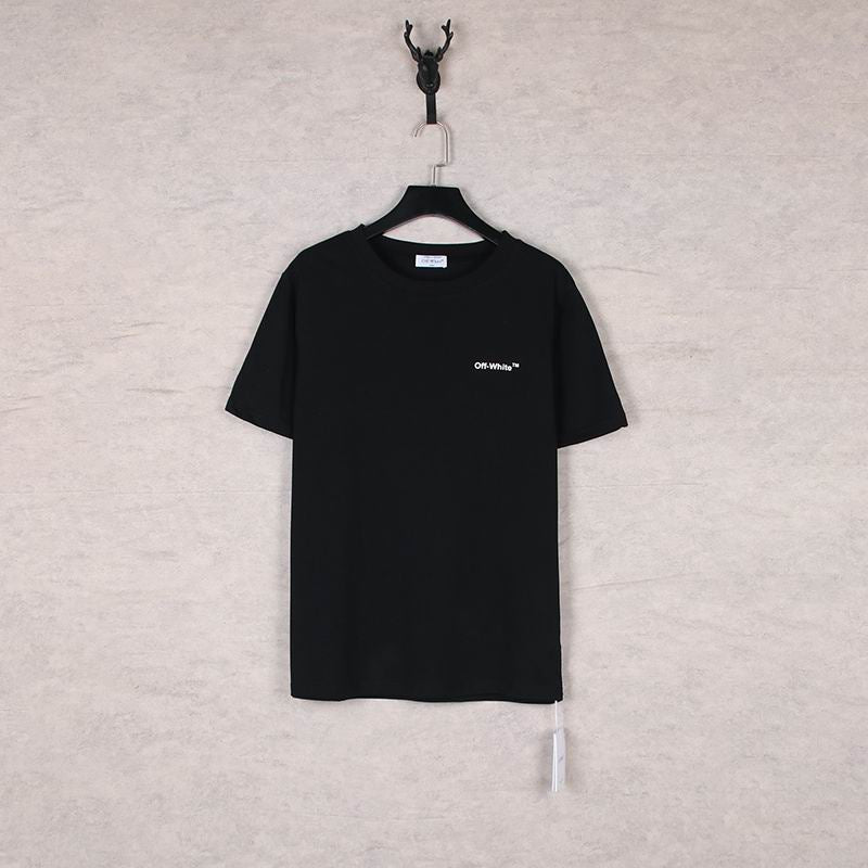 Camiseta Algodão Preto Estampa Seta Frontal