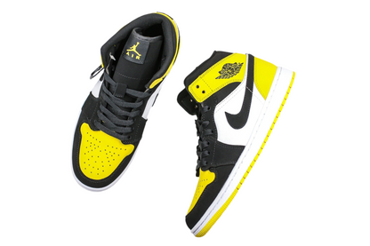 Jordan 1 Mid Yellow Toe Black