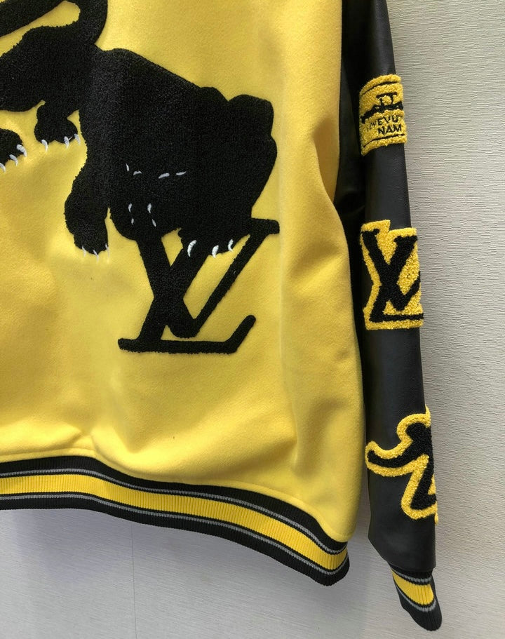 Jaqueta Varsity Amarela
