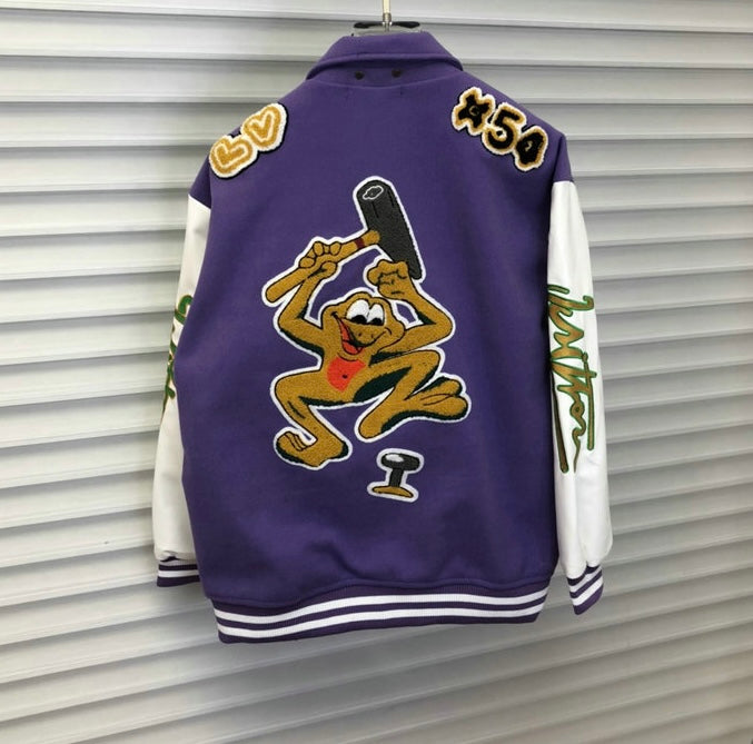 Jaqueta Varsity Roxo