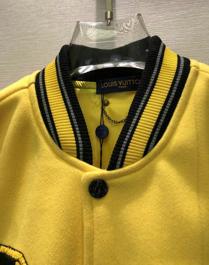 Jaqueta Varsity Amarela