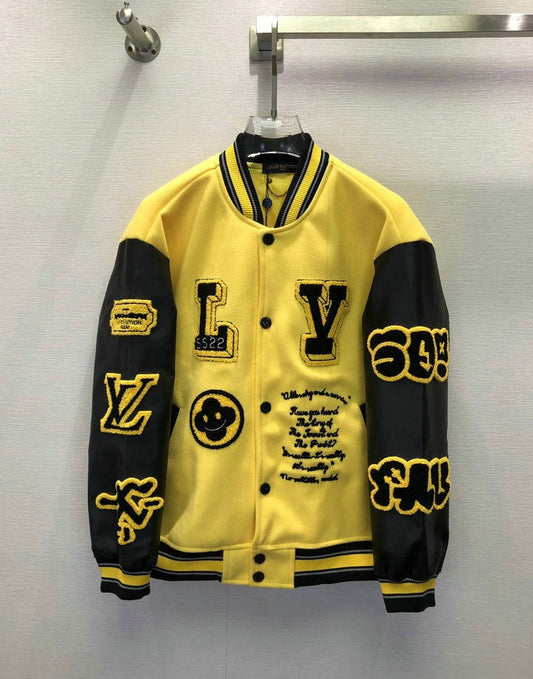 Jaqueta Varsity Amarela