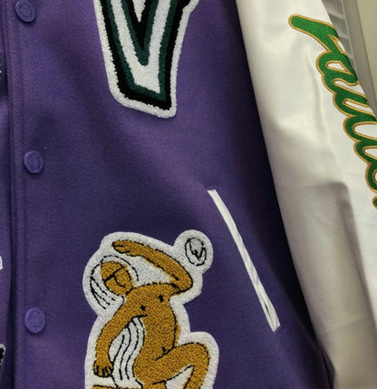 Jaqueta Varsity Roxo