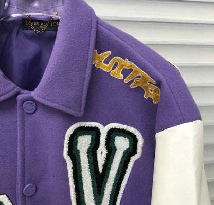 Jaqueta Varsity Roxo