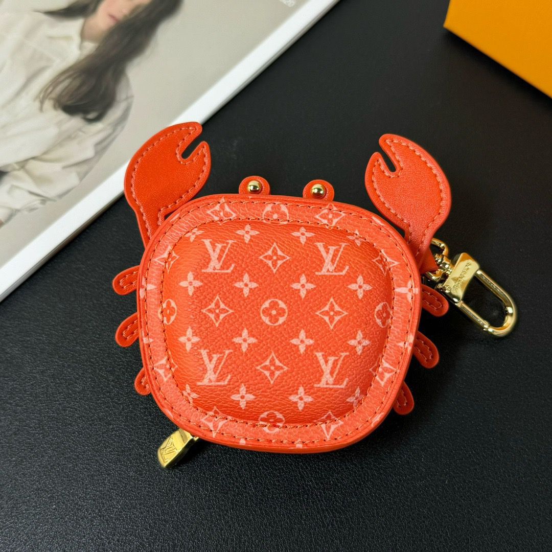Chaveiro Pingente Silicone Caranguejo Laranja