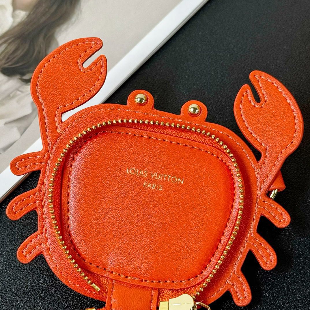 Chaveiro Pingente Silicone Caranguejo Laranja