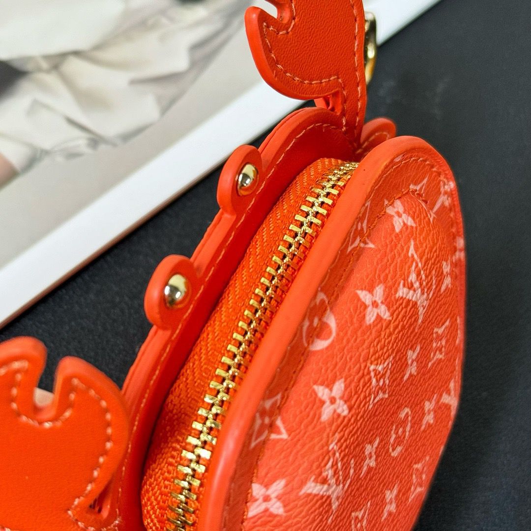 Chaveiro Pingente Silicone Caranguejo Laranja