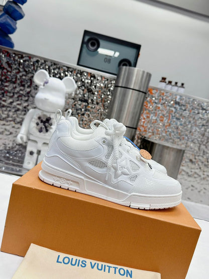 Tênis Skate Couro Branco