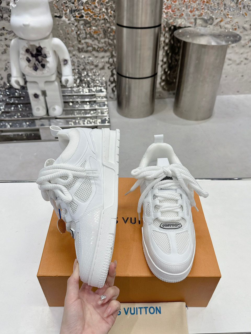 Tênis Skate Couro Branco